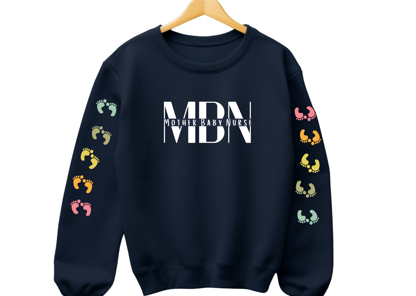 Mother Baby Nurse w/ Options for Baby Feet on Sleeves