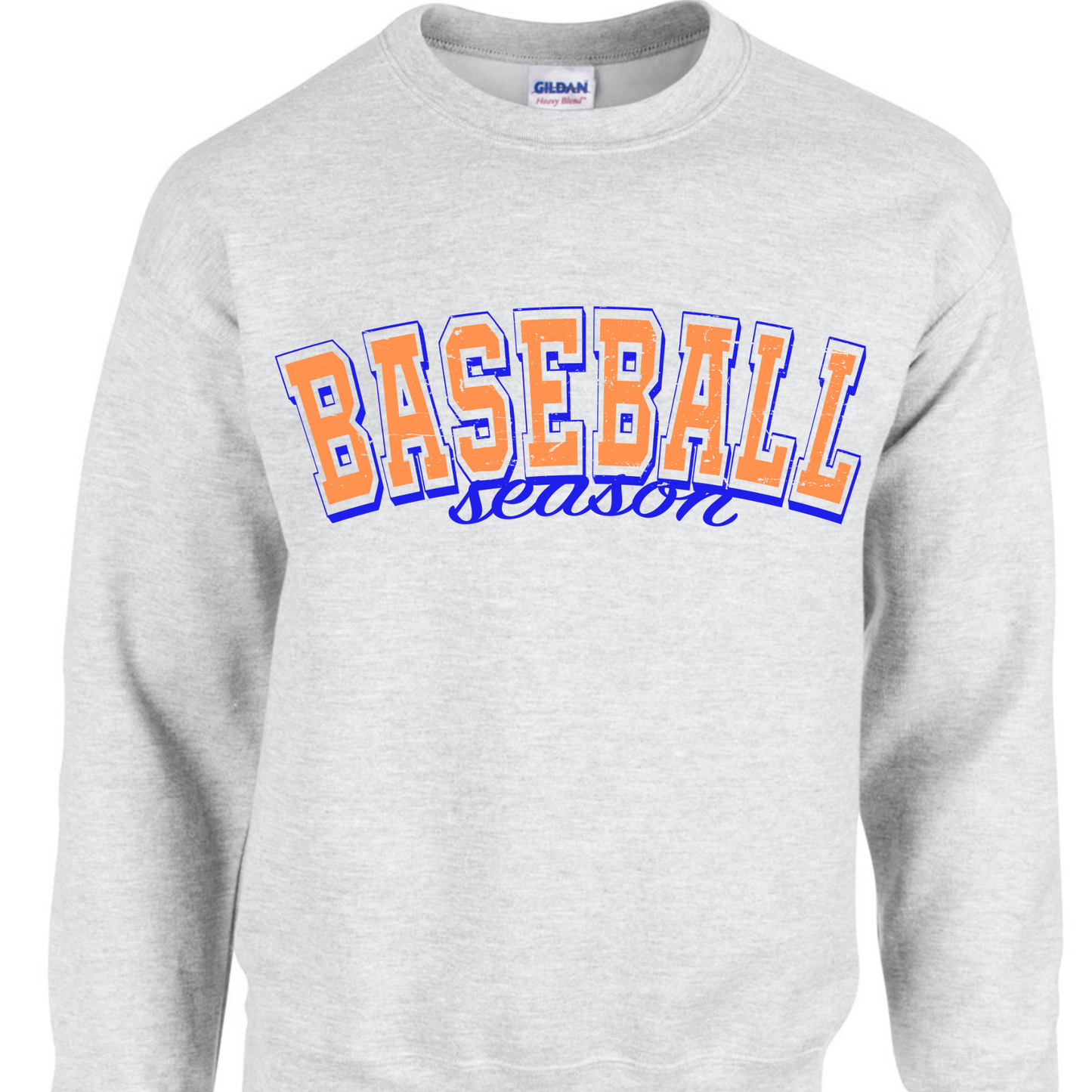 Baseball Season Distressed Crewneck