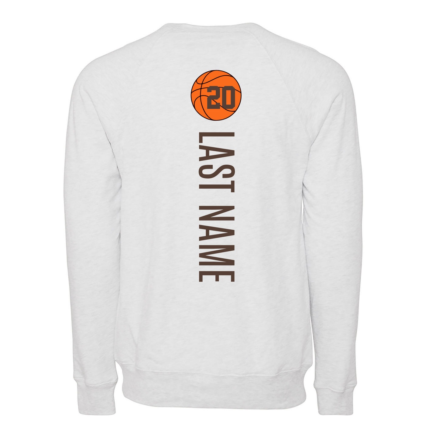 Customizable Basketball Fan Crewneck Sweatshirt
