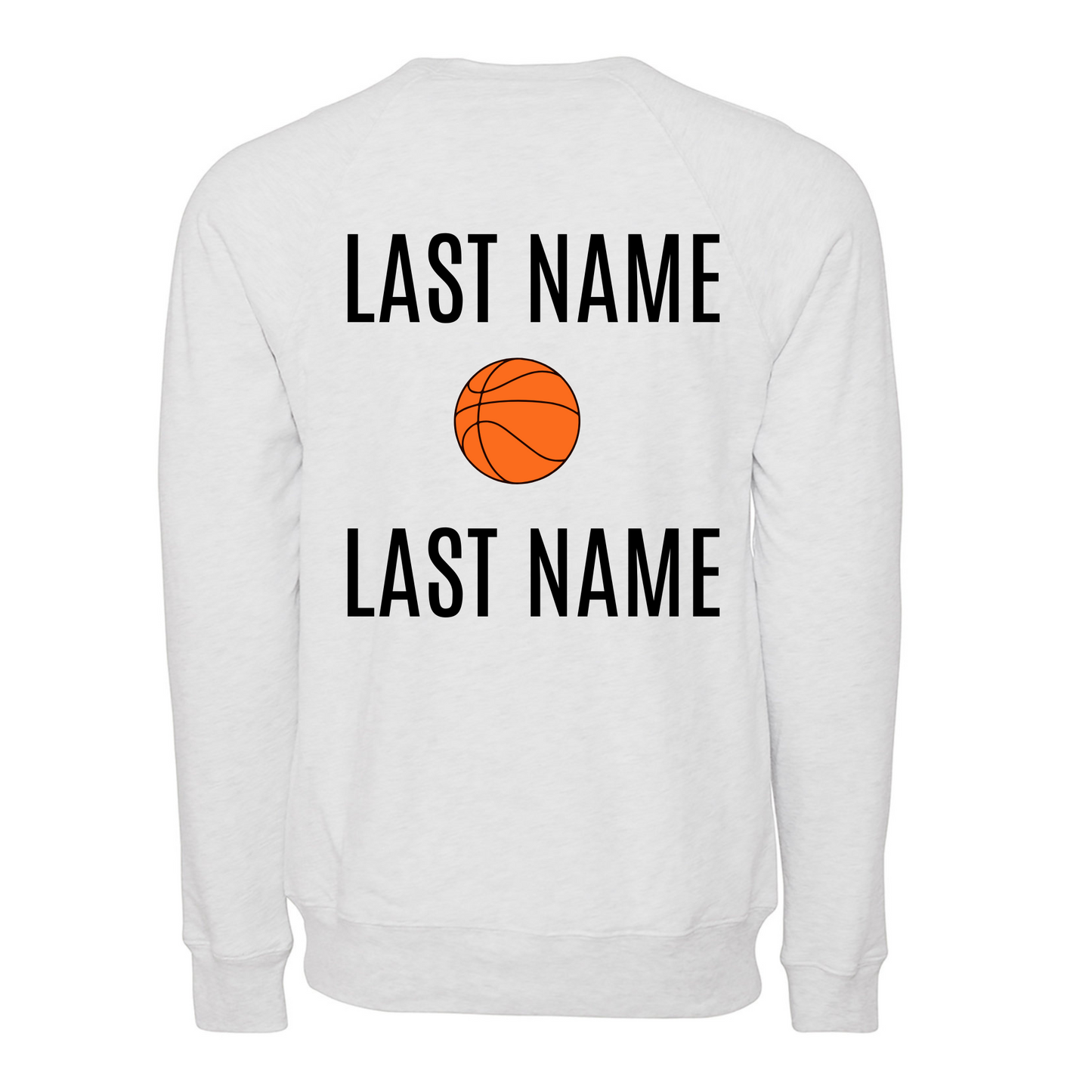 Customizable Basketball Fan Crewneck Sweatshirt