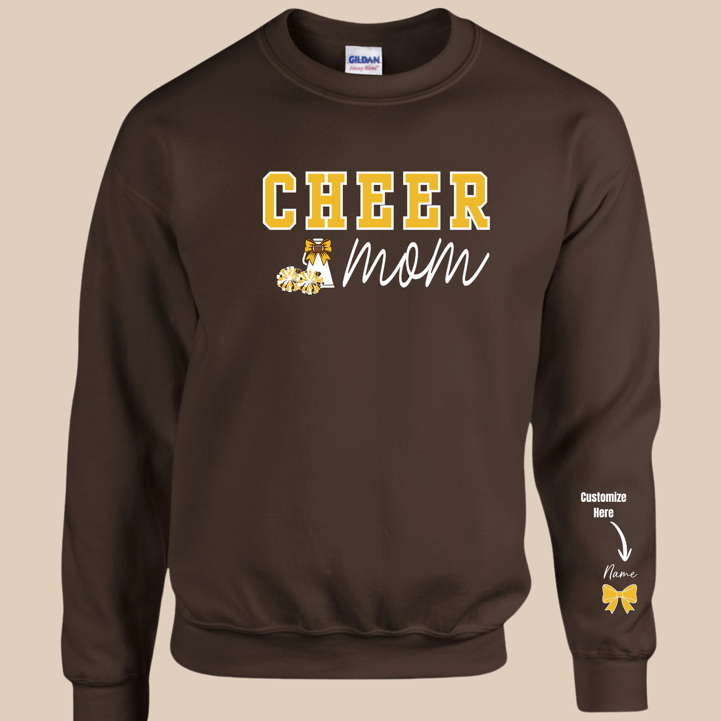 Cougar Cheer Mom Crewneck Sweatshirt