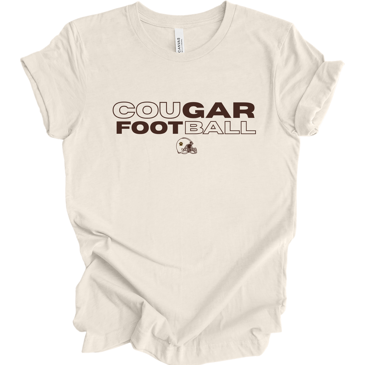 Football Mascot Half & Half Block Out