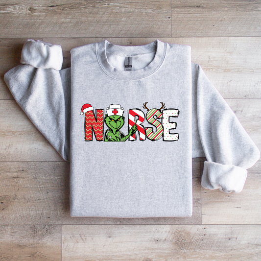 You’re a Mean One -Nurse-Crewneck Sweatshirt
